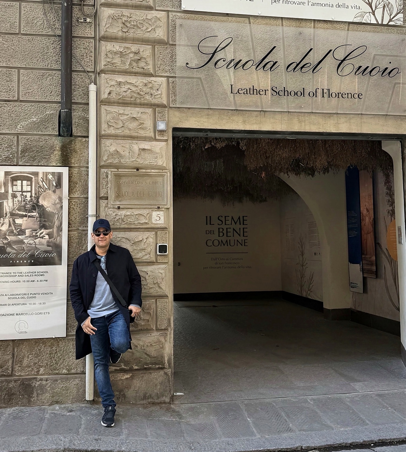 Santiago Escruceria at Scuola del Cuoio in Florence